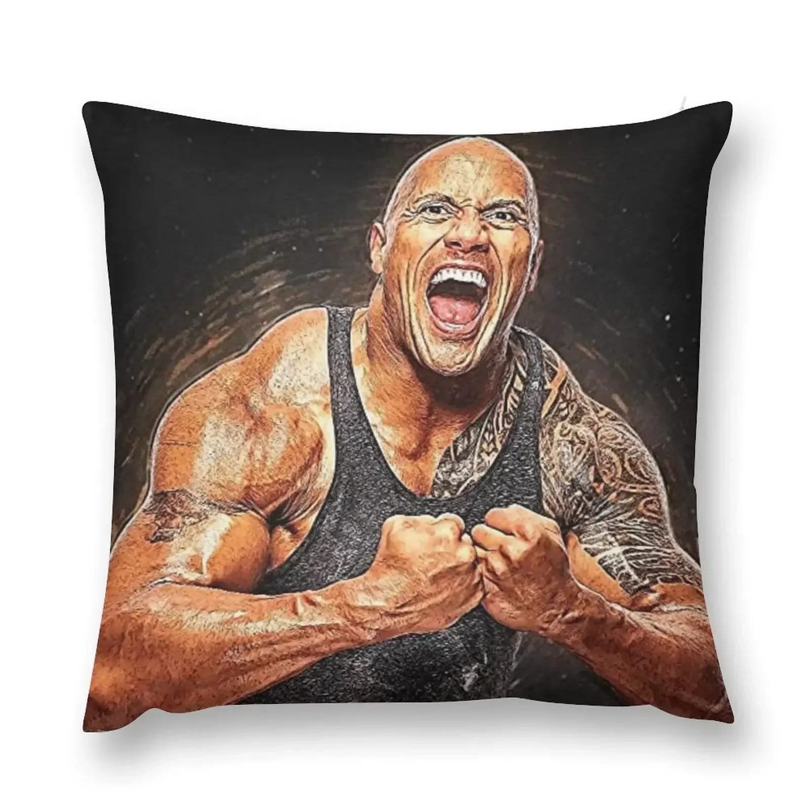 

dwayne johnson Throw Pillow pillow pillowcase New year Cushion Covers For Living Room Bed pillowcases pillow