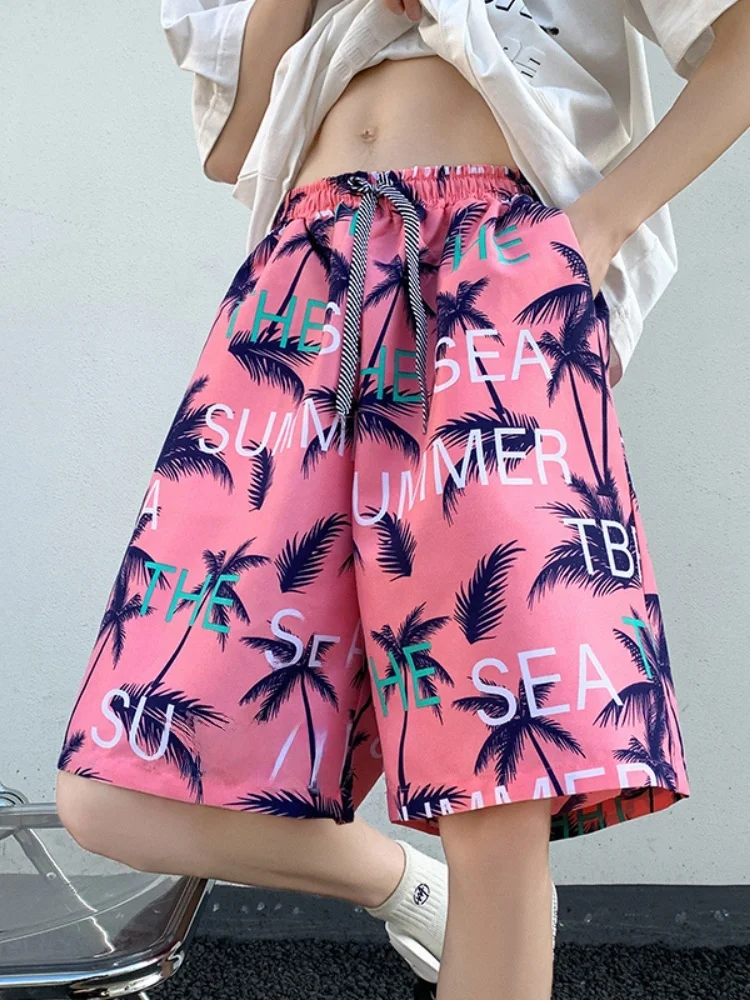 Trendy Summer Thin Qui Dry Beach orts Loose Fit Home Leisure orts Men's Faion Brand Comfortable Breathable Cargo Pants