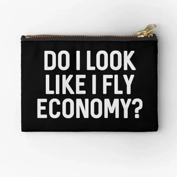 Do I Look Like I Fly Economy  Zipper Pouches Small Underwear Coin Pocket Pure Storage Bag Wallet Socks Cosmetic Key Women