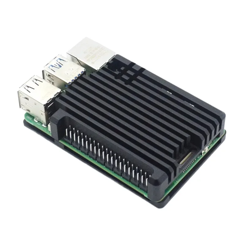 5 Generation Raspberry PI Pi5 Aluminum Armor Housing with PWM Temperature Control Cooling Fan