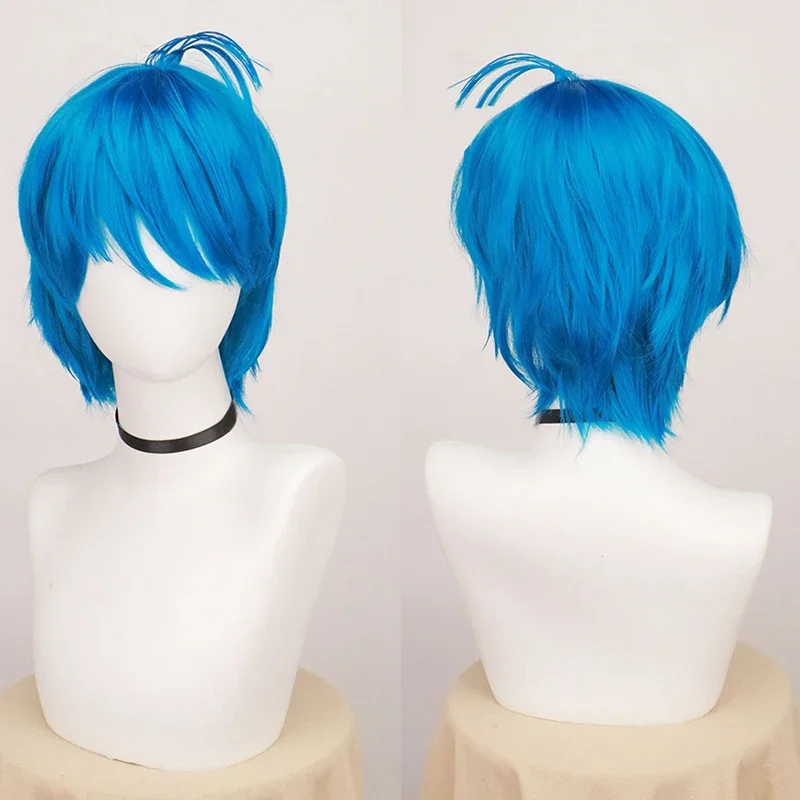 

Anime Film Inside Out Role Modeling Wig Joy Emotion Character Short Hair Bar Performance Woman Match Headwear Colorful Wig Cover