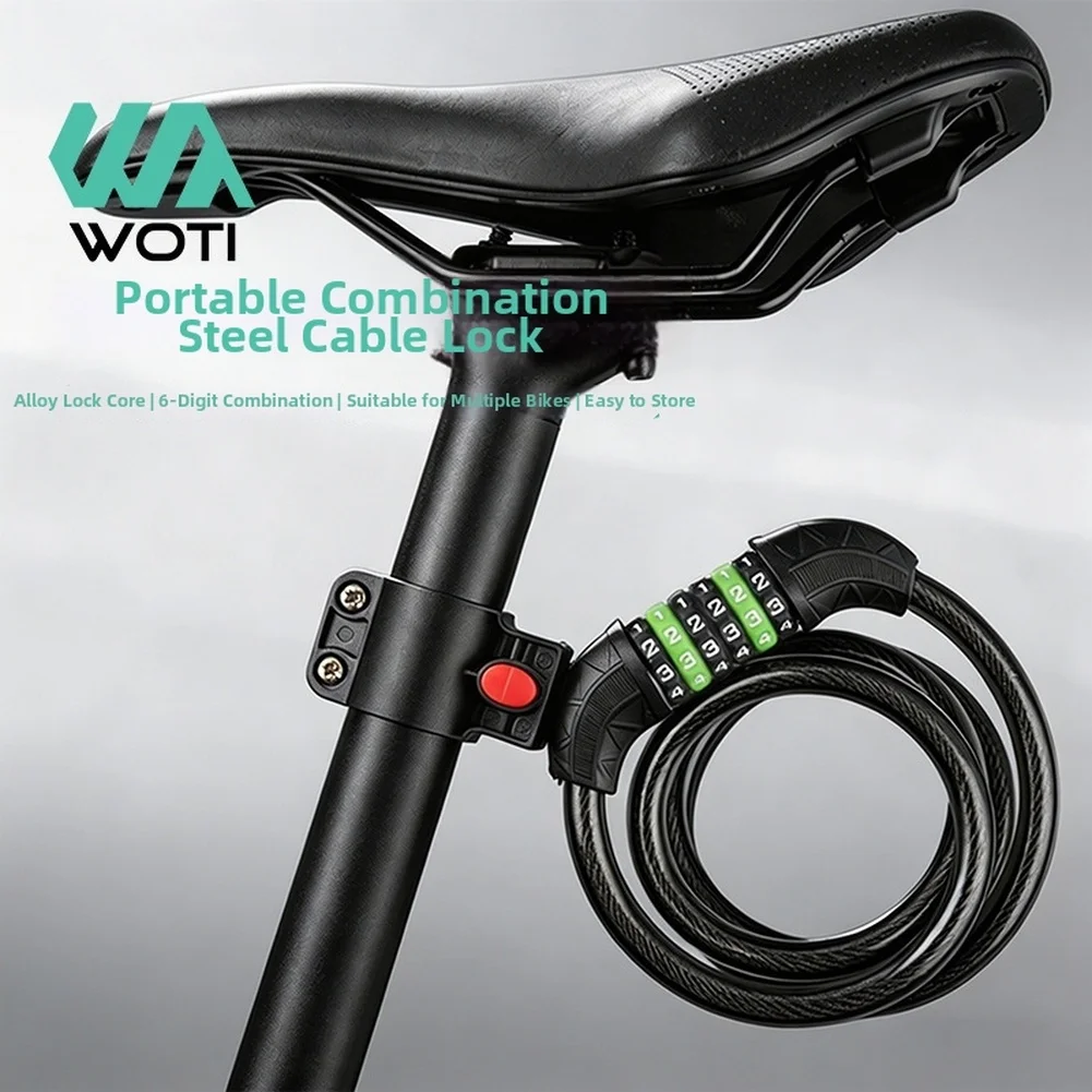 

1 Set Lengthen Bike Password Lock Anti Theft MTB Road Bicycle Cable Lock Electric Bike Motorcycle Cycling Accessories