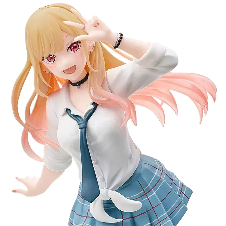 18CM My Dress-Up Darling Anime-Figur Marin Kitakawa Figuren Schuluniform-Ankleidepuppe PVC-Sammlerstück Dekorationsmodell Spielzeug Geschenke