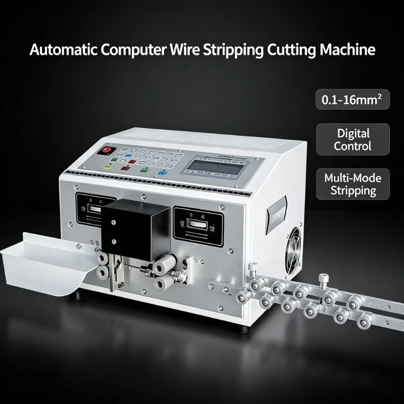 Computer Controlled Automatic Cable Stripping Cutting Machine Multi-function All-in-One Wire Processing Equipment