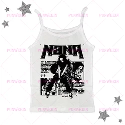 Y2k Gothic Punk Emo Girls Tee Aesthetic Sweet Sexy Tank Top Women Sleeveless Casual NANA Animation Harajuku E-girl Grunge Top
