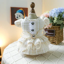 2024 New Winter Dog Dress Gabrielle Princess Dog Dress Warm Wedding Dress For Small Dogs Yorkie