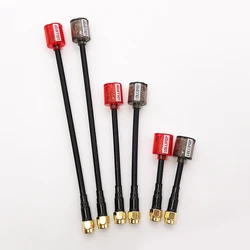 150mm Micro Lollipop 5 RHCP 5.8G FPV Antenna High Gain 2.8Dbi SMA/RP-SMA Antenna For RC Drone Transmitter Receiver DIY Part