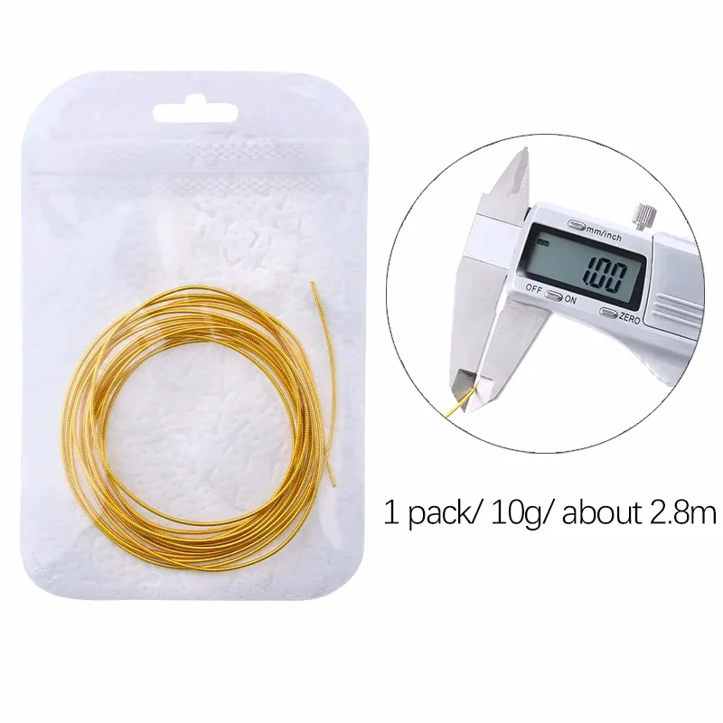 10 جرام/وحدة النحاس الصلب سلك التطريز شارة حصيرة ، العمل الصلب القديم التطريز ، سلك السبائك الفرنسية ، DIY يدوية الصنع مجوهرات اكسسوارات #3