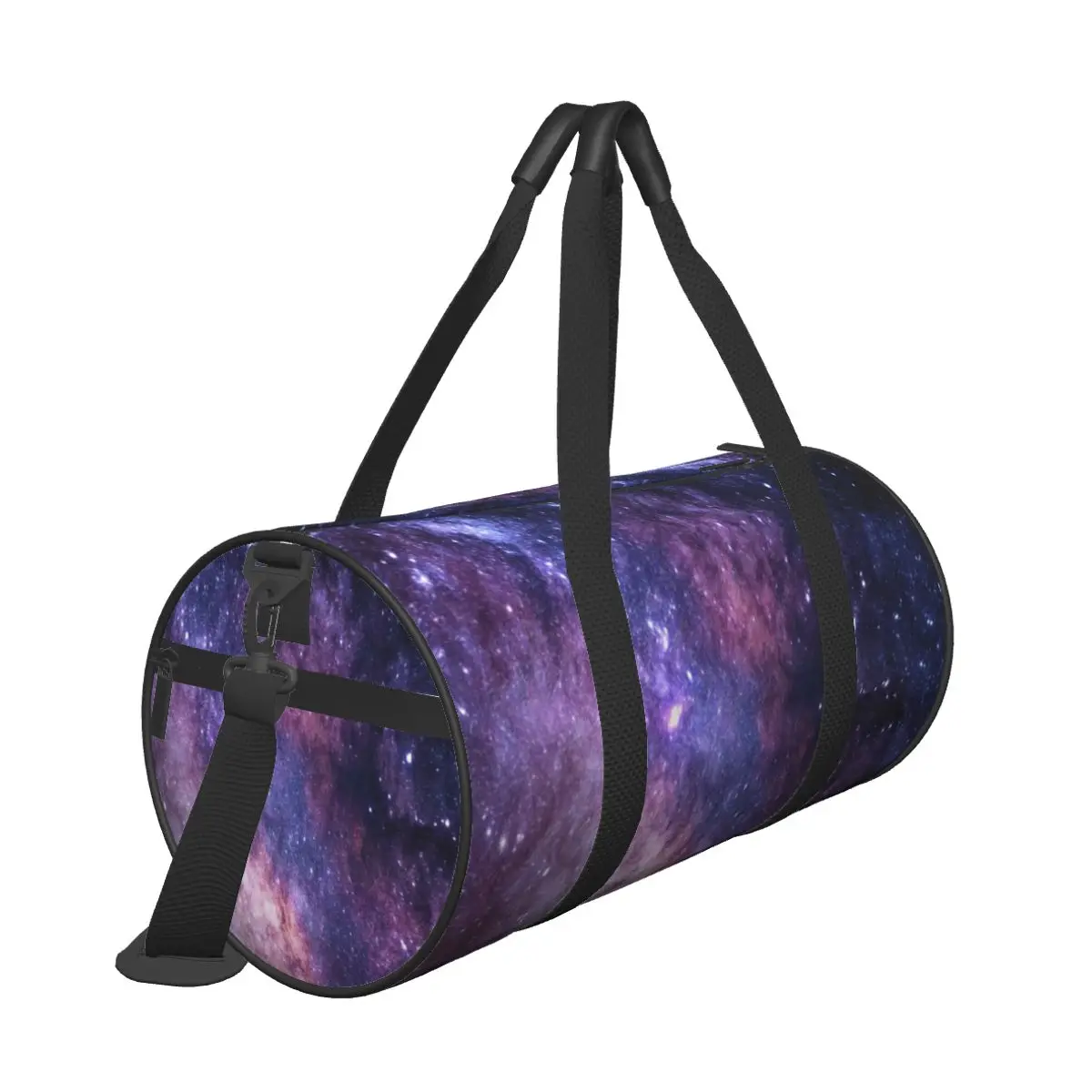 Sac de voyage grande capacité motif ciel étoilé bleu violet univers galaxie style hippie – Idéal pour l'aéroport et les voyages – Offre spéciale