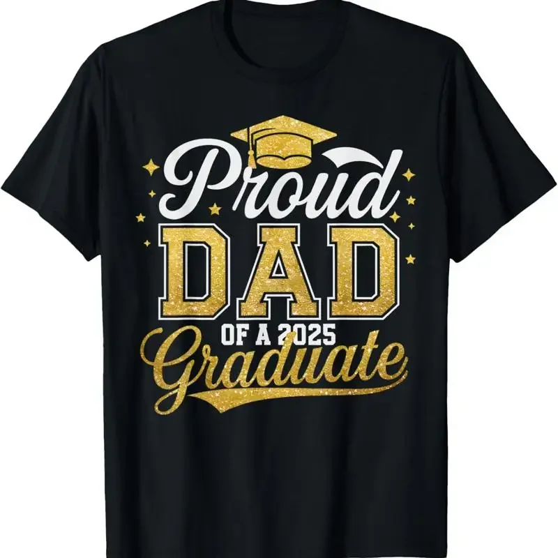 Camiseta de graduación para papá orgulloso de un graduado de clase 2025, talla S 5Xl