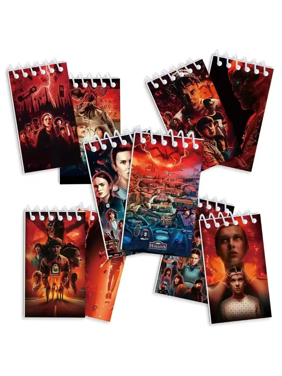 2026 10pcs R Mini Notebook Set 24 Pages Lined Notepad for Office Journal Diary Student Class Stationery Cosplay Prop Gift Bags view 5