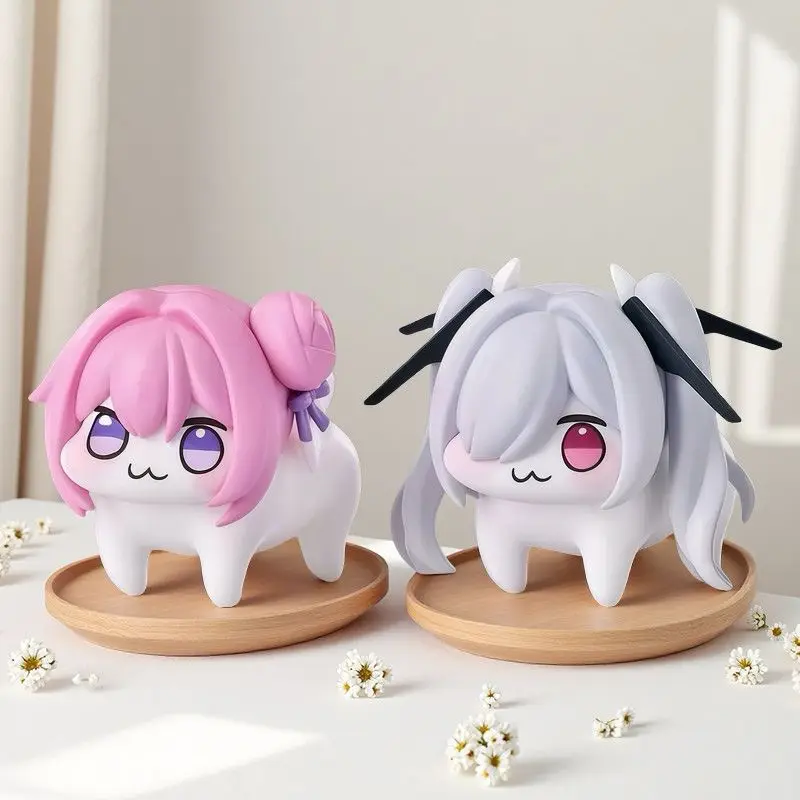 새로운 애니메이션 게임 도로시 도로 핑크 도그 Q 버전 표정 귀여운 액션 피규어 PVC 인형 모델 장난감 장식 선물