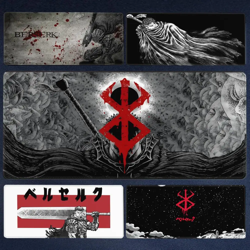 

Anime Berserk Mousepad Big Deskmat With Lockrand Office Pc Computer Accessories Mouse Pad Gaming Prime Gaming XXL Keyboard Mat