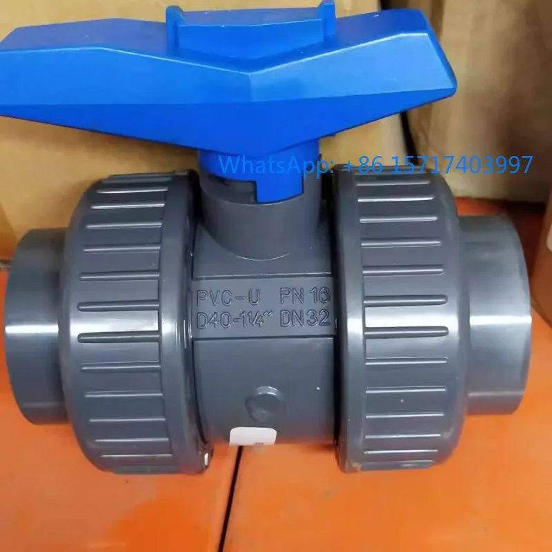 

GF+UPVC union ball valve, dual way ball valve 375 GF ball valve