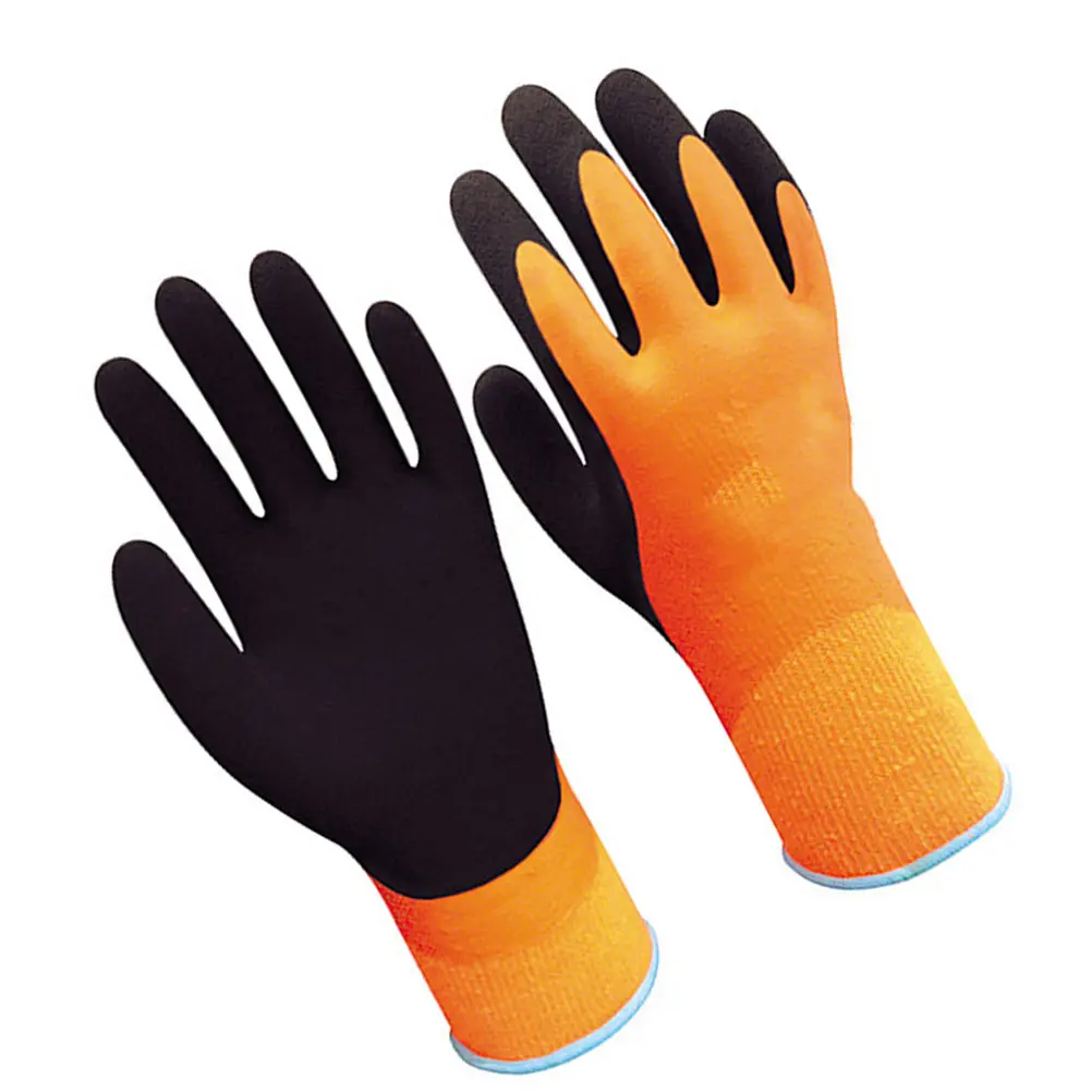 Cold proof Gloves Black Warm Waterproof Anti cold Low Temperature Resistant Natural Rubber Gardening Work Winter Outdoor