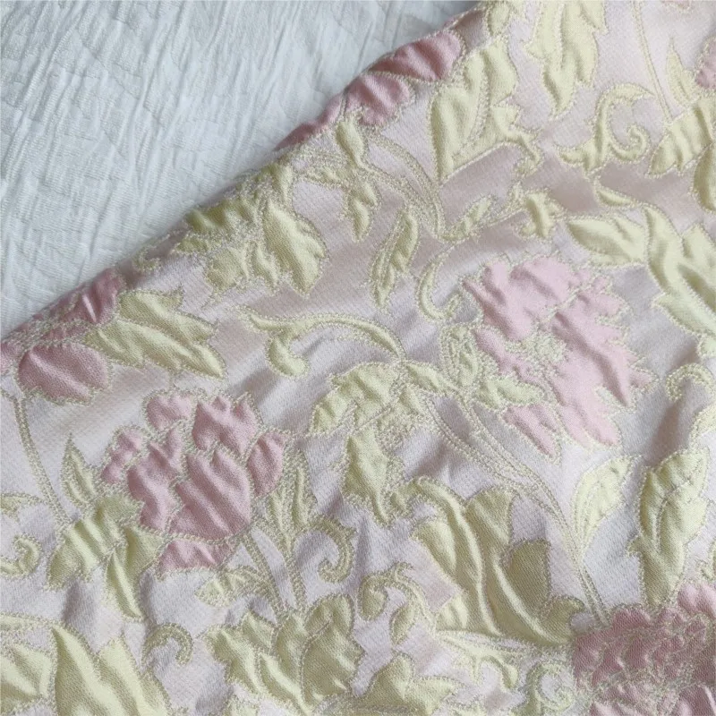 Embossed and delicate flower jacquard fabric with concave convex three-dimensional color woven for skirts shoes bags 2