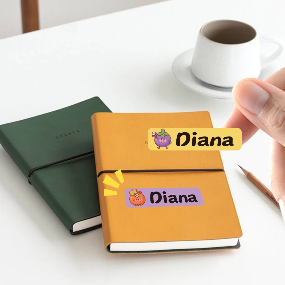 Custom interesting Name Sticker,Transparent Waterproof Stickers for Kids,diy Name Labels for School Bag Bottles Box Mug Uniform