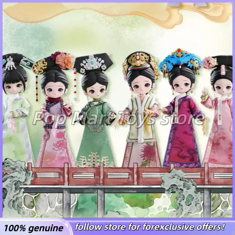

Genuine Empresses In The Palace Bjd Blind Box Action Figure Posable Doll Cute Qing Dynasty Art Toy Collectible Figure As Gifts