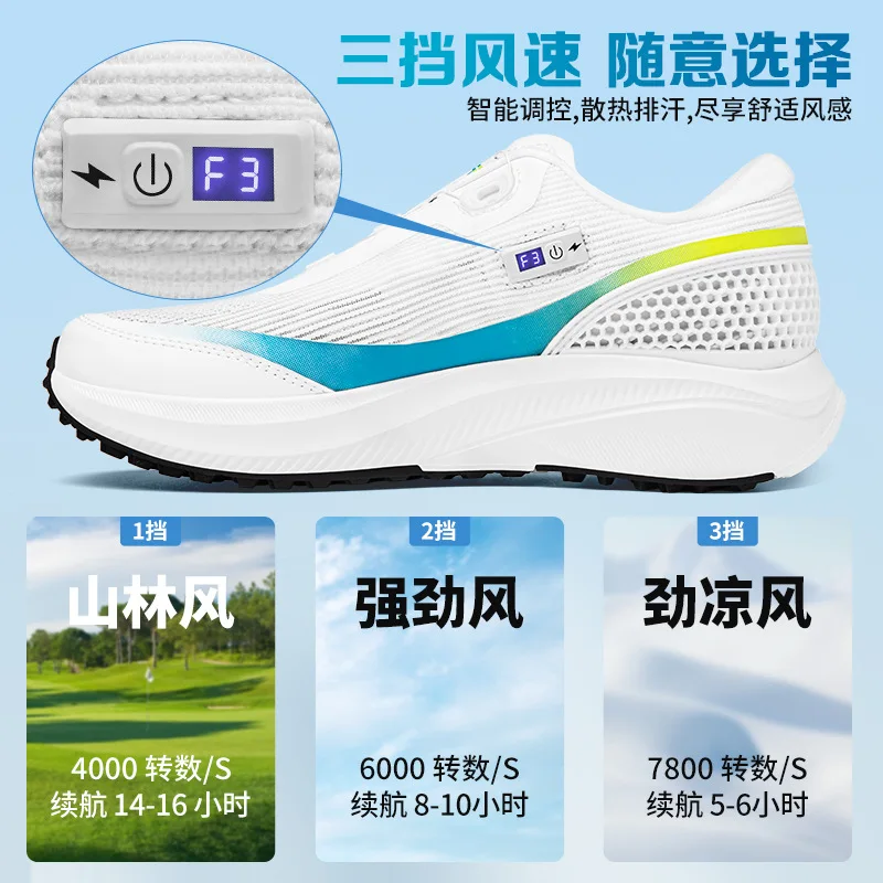 Sapatos esportivos de golfe masculinos PGM tênis casuais cadarço rápido malha respirável antiderrapante XZ390 atacado