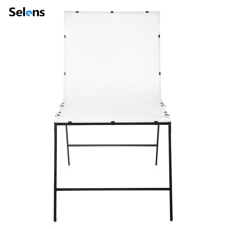 

Selens 3-размерная складная подставка для копирования, железная подставка, стол и фон из ПВХ для фотографии, съемка натюрморта