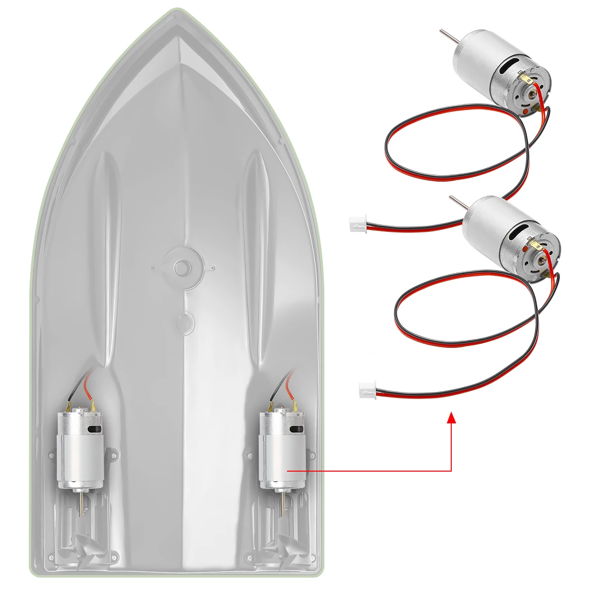 Brand New 3 Blade Spare Propellers,Left&Right Motor,Weed Guards Fishing Bait Boat Spare Parts Accessories Replacement