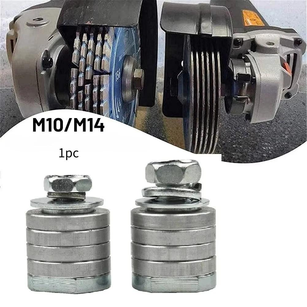 1pc M14 M10 Angle Grinder Adapter Grooving Machine Adapter Conversion Kit Metal Lock Nuts Slotting 100 150 Type