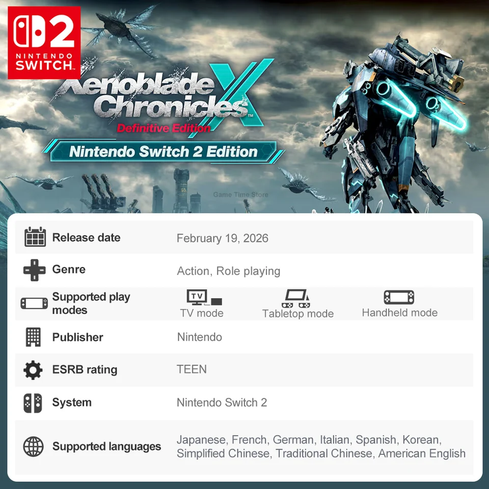 Xenoblade Chronicles X Definitive Edition Nintendo Switch 2 Juegos