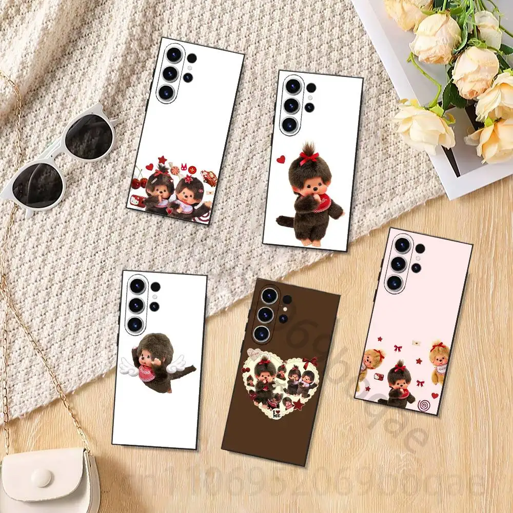 Cute M-Monchhichis Phone case for Samsung Galaxy S24,25,26,23 22,21,S20 Plus Ultra FE soft fundas cases