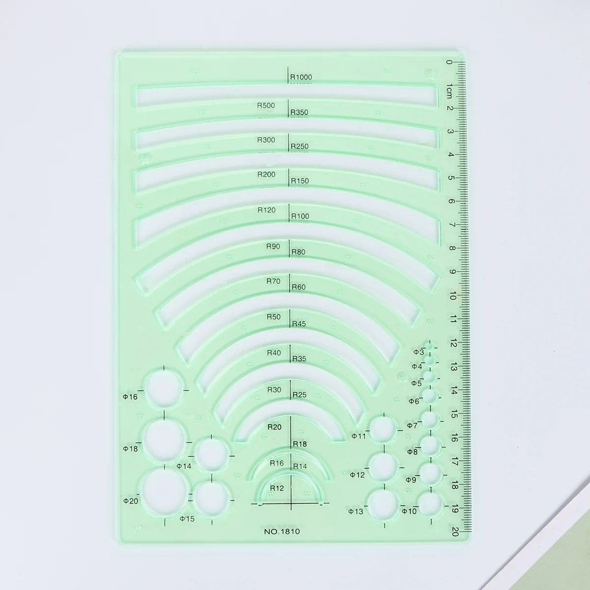Set di righelli per modelli da disegno da 11 pezzi Modelli di curve arancioni trasparenti per architettura di progettazione, disegno, scuola, ufficio, uso geometrico