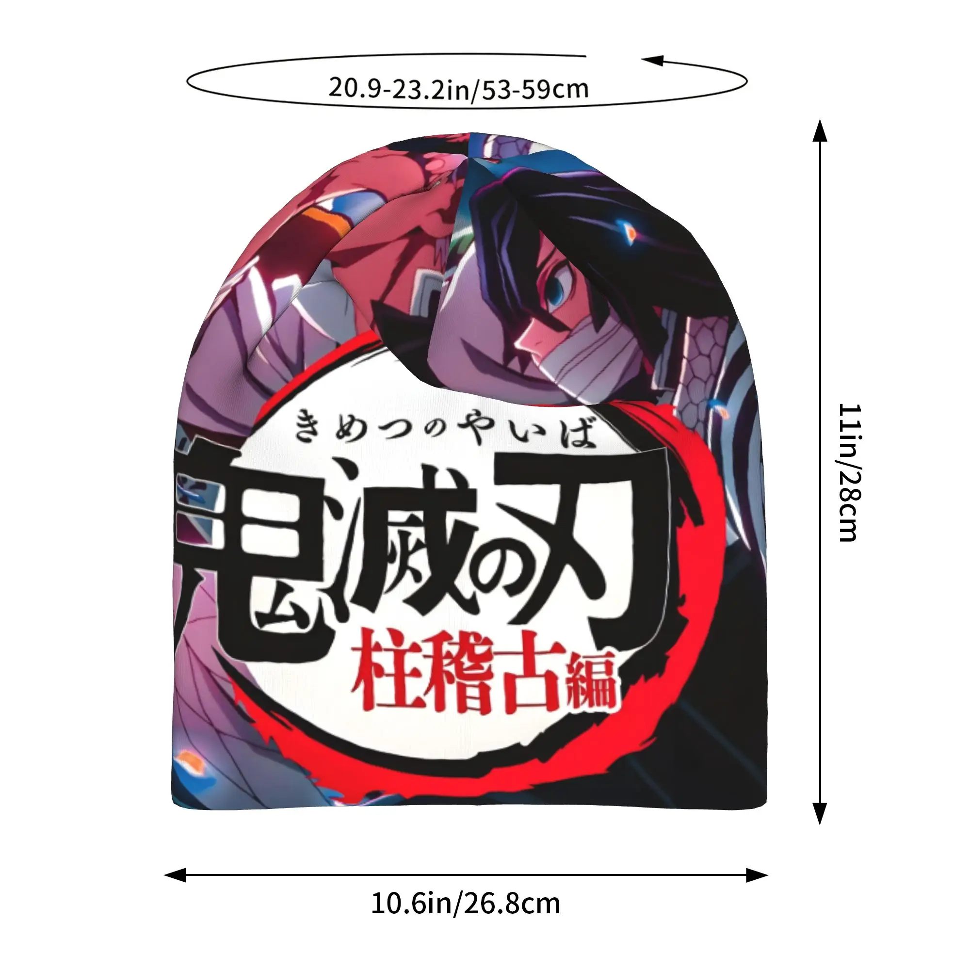 1 Piece Demon Slayer Kimetsu no Yaiba Bonnet Homme Fashion Thin Hat  Skullies Caps For Men Women Style