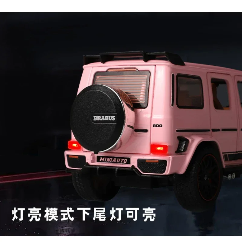 1:32 Mercedes Benz Brabus G800 BIG G Simulation Diecast Metal Alloy Model car Sound Light Pull Back Collection Kids Toy Gifts