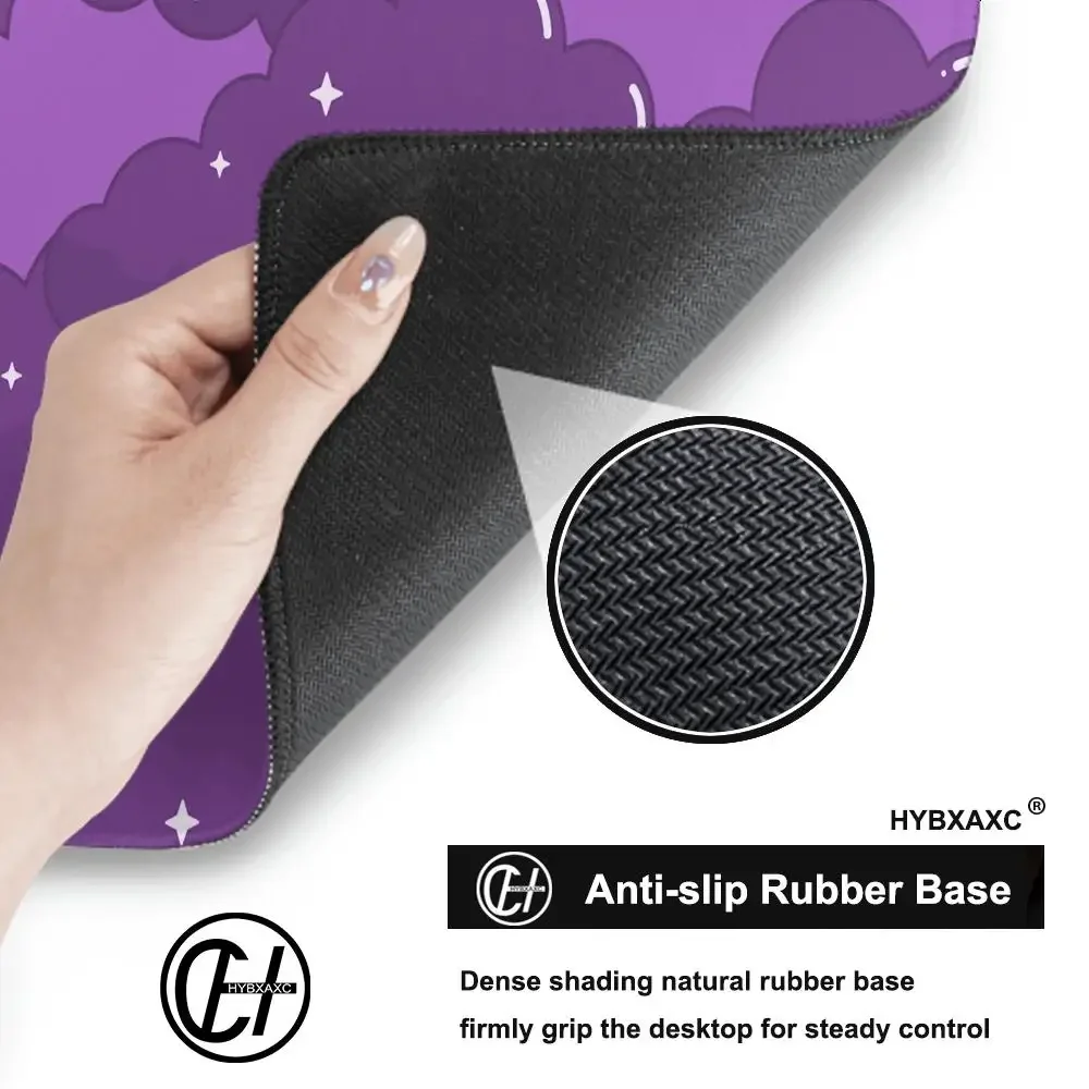 Японский цветной настольный коврик с розовыми облаками, игровой коврик для мыши, черный ковер, большой коврик для ноутбука Kawaii, компьютерные офисы, коврик для мыши, игровой коврик, коврики для мыши