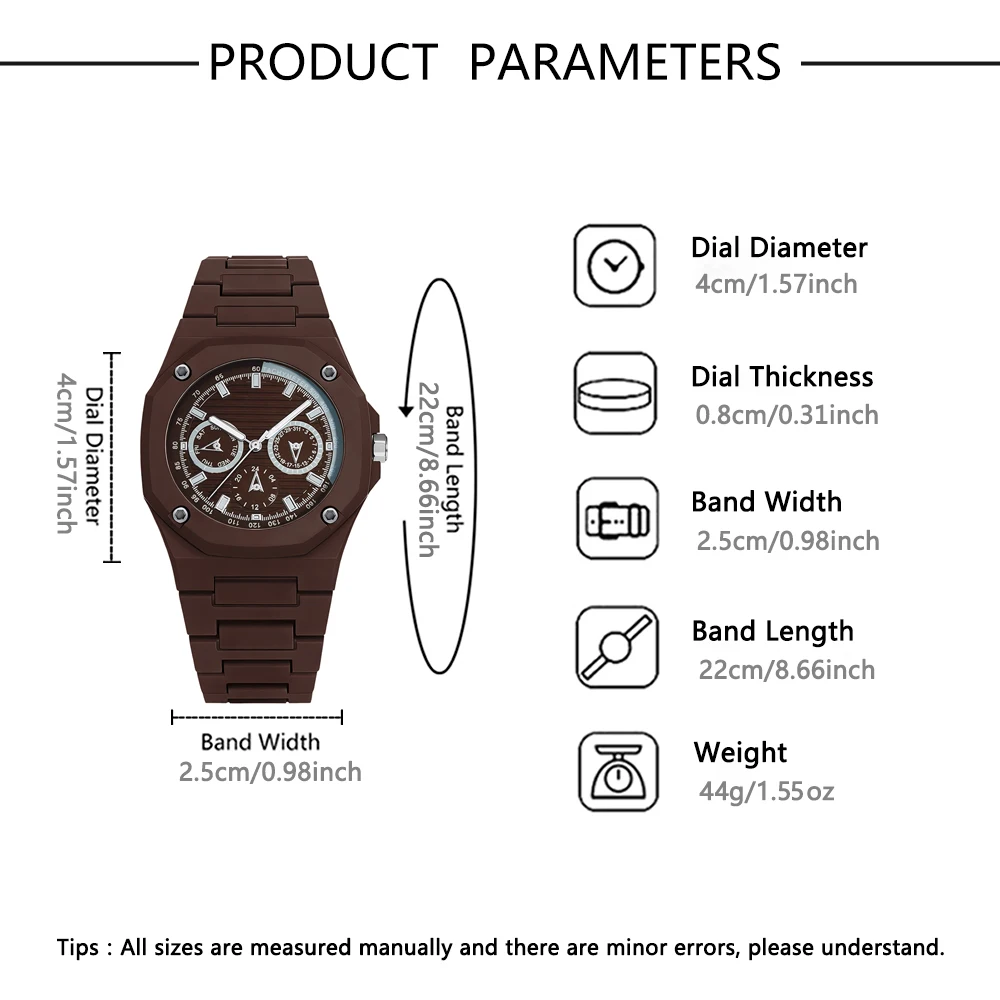1-piece new watch, polygonal dial, fashionable and trendy accessory for outfit coordination, with a premium feel