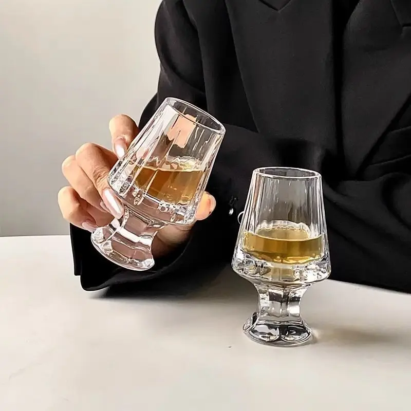 Light Luxury Whiskey Scotch Tasting Glass Crystal Glass Baiyang Cup Bar Party Supplies Mini Wine Cup Wine Cabinet Decoration