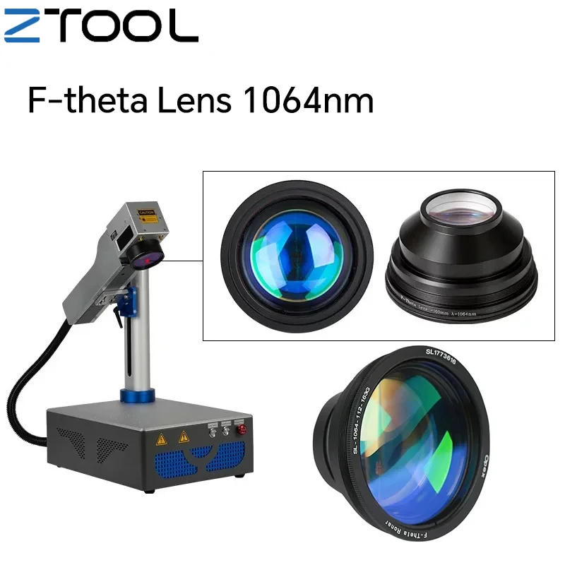 

F-theta Scan Lens Field Lens 1064nm 50x50 - 300x300 F63-420mm for 1064nm YAG Optical Fiber Laser Marking Machine Parts