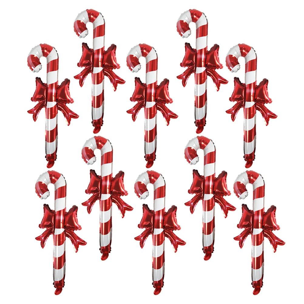 

Inflatable Crutches Xmas Party Props Christmas Decorations Balloon Ornament Festival Balloons Candy Canes