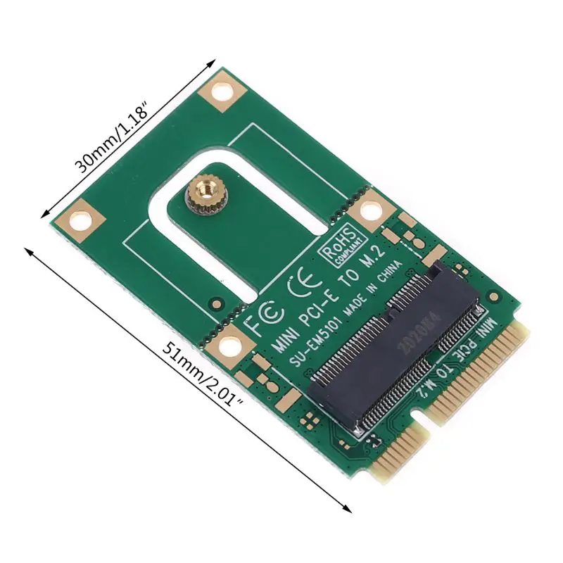 Convertidor tarjeta adaptadora Mini PCI-E 20CB a M.2, tarjeta WiFi PCIE NGFFF para adaptador interfaz Key para ordenador