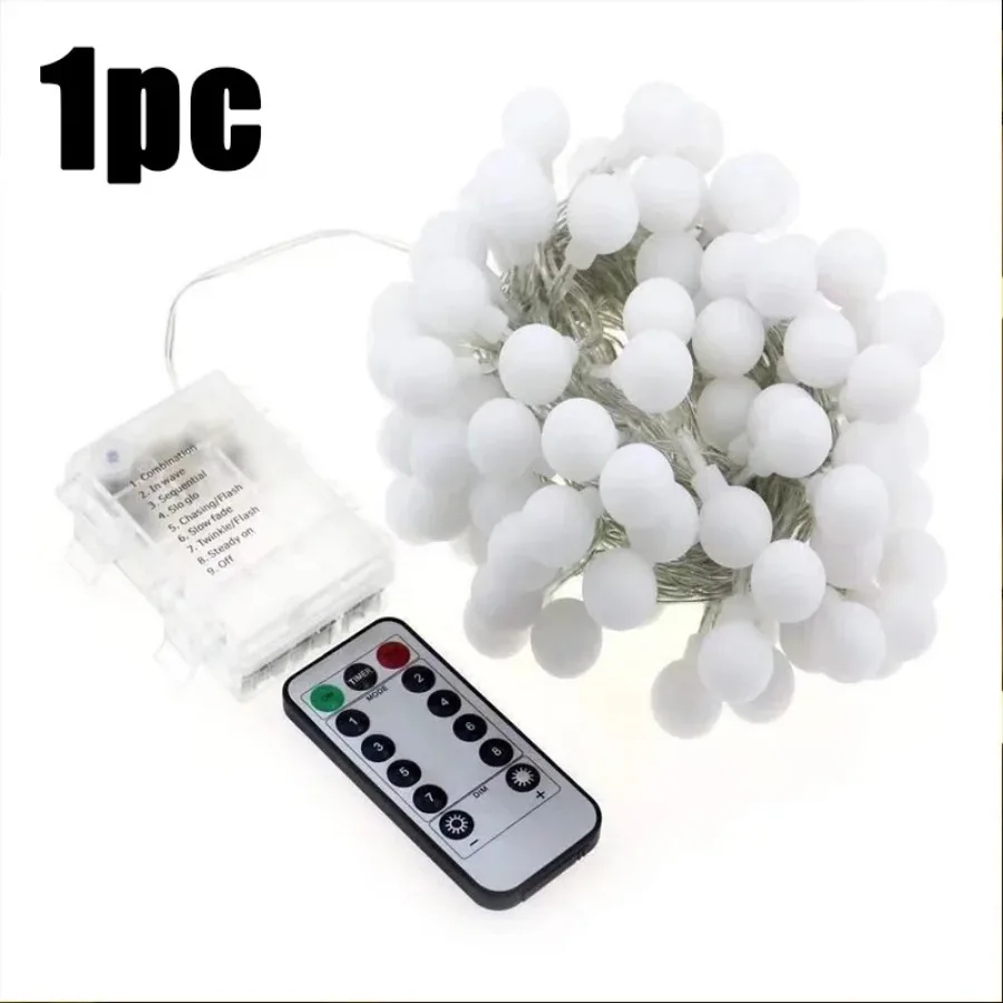 Outdoor Christmas LED String Lights - Waterproof Solar-Powered Decor - Perfect for Garden, Courtyard, Wedding & Terrace image 5