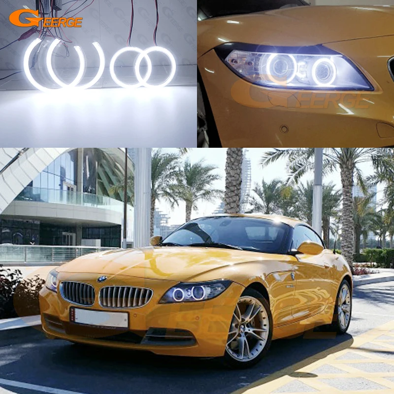 

For BMW Z4 E89 2009 2010 2011 2012 2013 2014 2015 2016 Day Light Ultra Bright COB Led Angel Eyes Kit Halo Rings