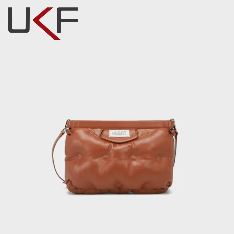 UKF Casual Space Padded Pillow Bag Designer Women Shoulder Bags Luxury Soft PU Leather Crossbody Messenger Bag Large Tote Bag