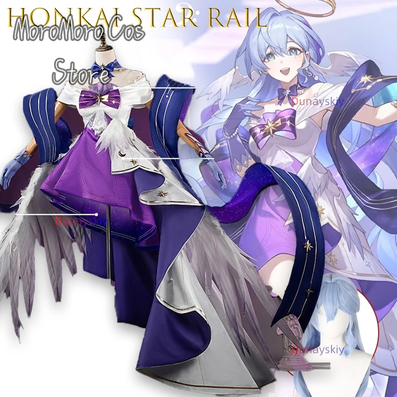 

Star Rail Robins Косплей 코스프레 Концертное платье Аниме Игровой персонаж Ролевая игра Наряд для женщин Хэллоуин 코스프레 Платье Металл