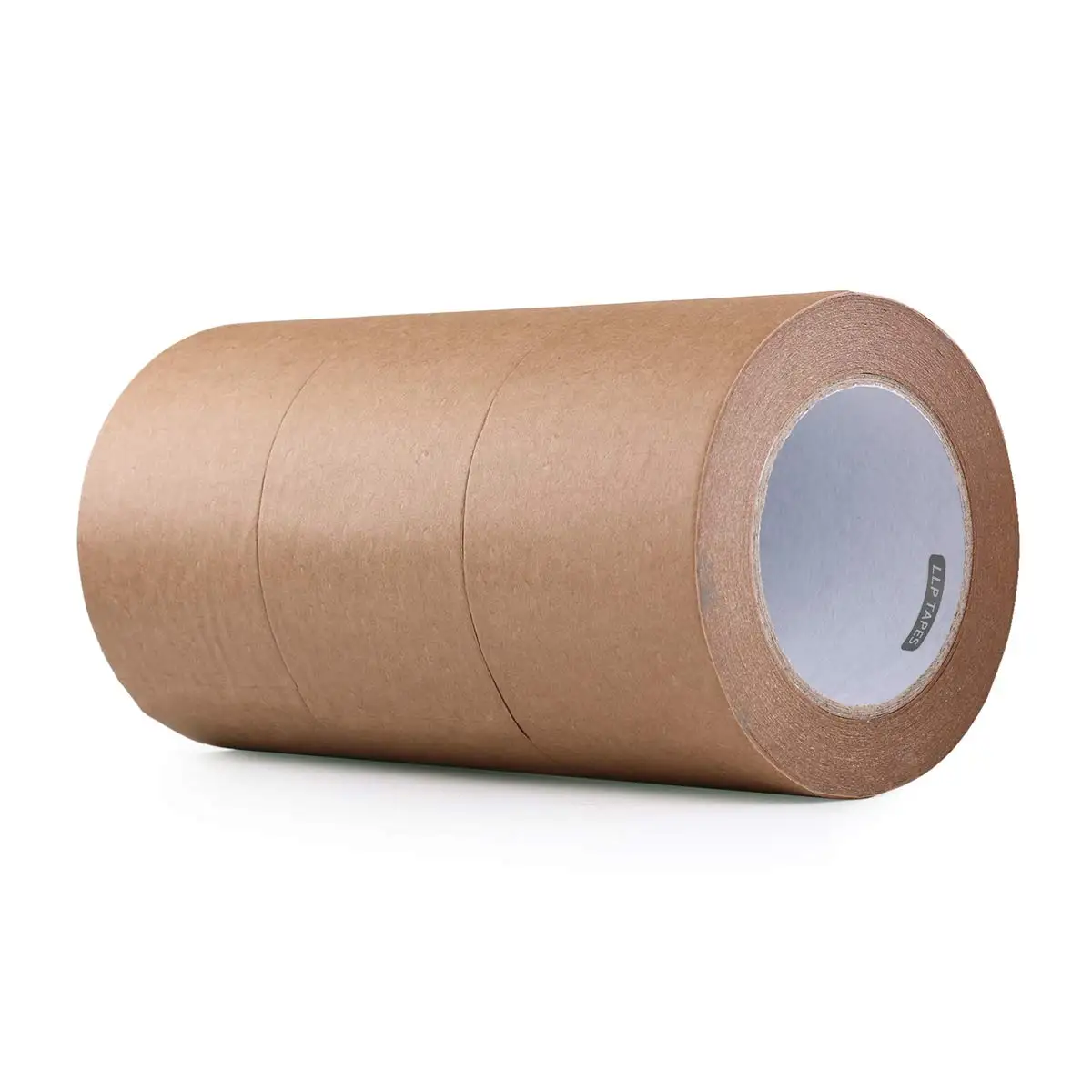 

Kraft Paper Gummed Tape 3 Packs Recyclable Writable Tearable High Tensile Strength for Carton Sealing Photo Frame Seal 3