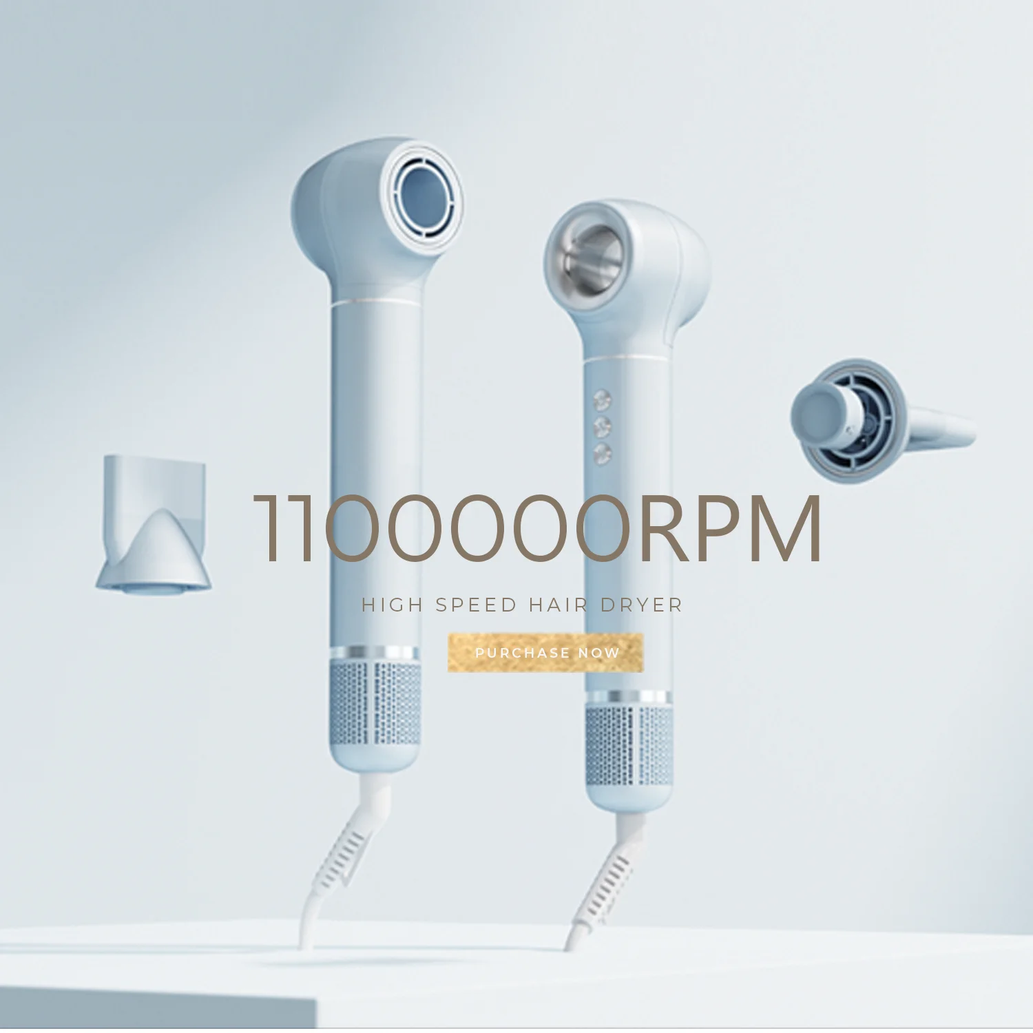 Fashionable High Speed Hair Dryer Fast Hair Drying with BLDC Motor