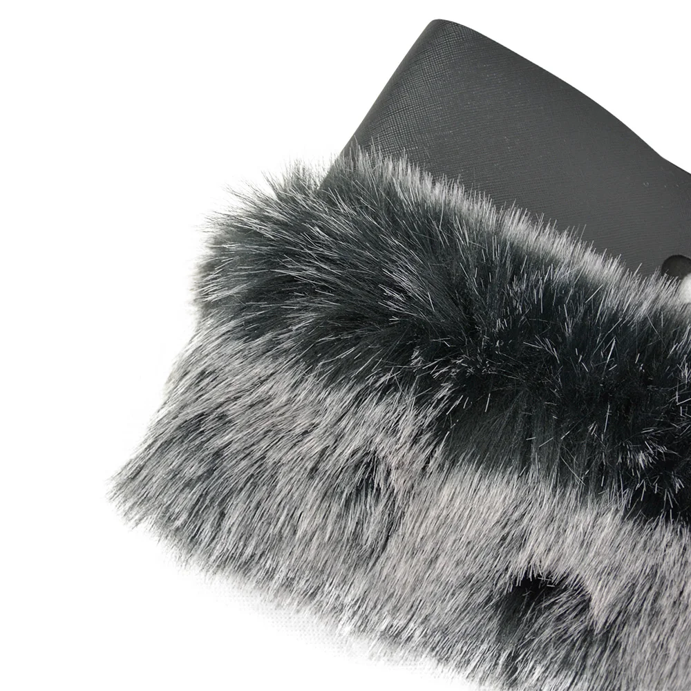 New Dyed Faux Fox Fur Furry White Black Plush Trim for O BAG Thermal Decoration Fit for Classic Big Mini Obag Handlebags