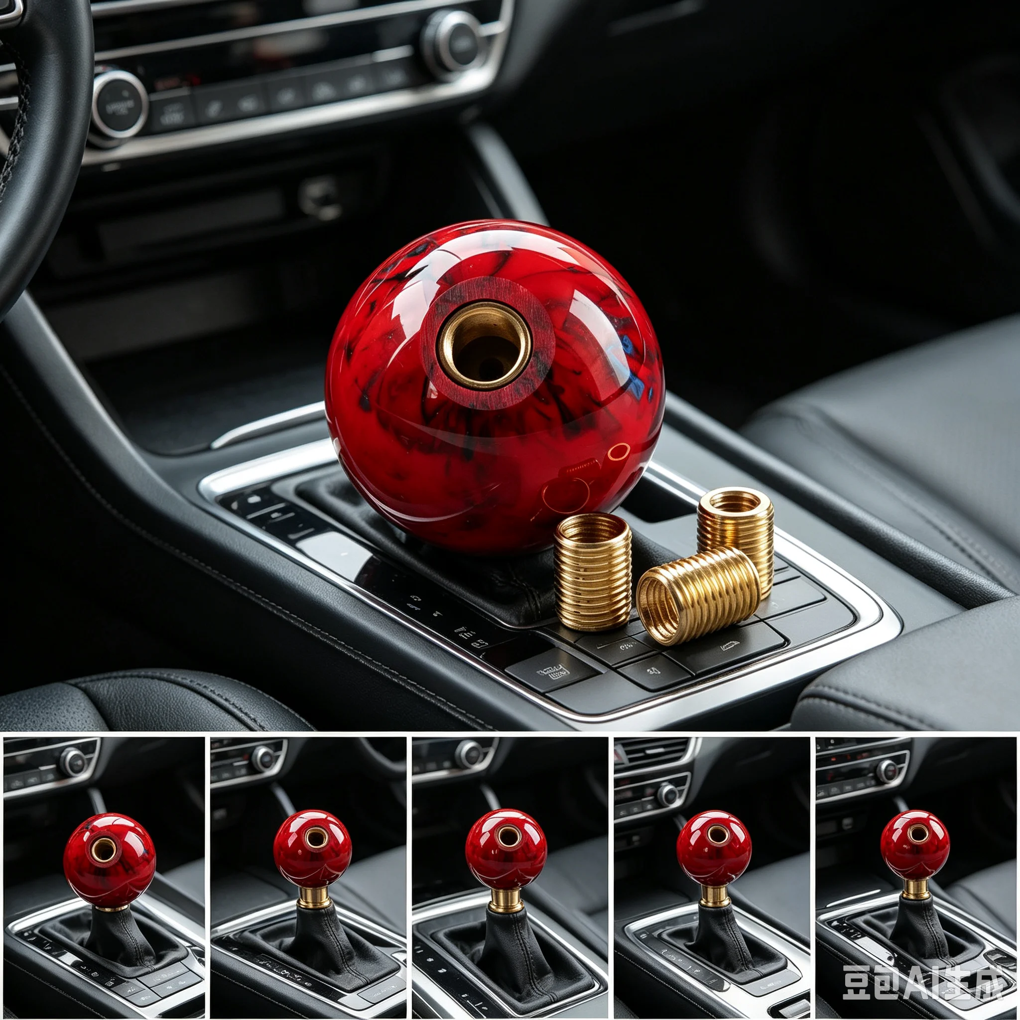 Acrylic Crystal Bubble Car Gear Shift Knob AT MT Car Gear Knob Stick Lever Head Shifter Auto Accessories