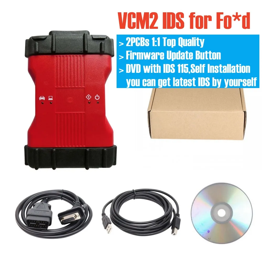 Best VCM2 1:1 Full Chip VCM3 IDS V130 Fo*d OBD2 Diagnostic Interface Support Online IDS FDRS Diagnosis and Programming