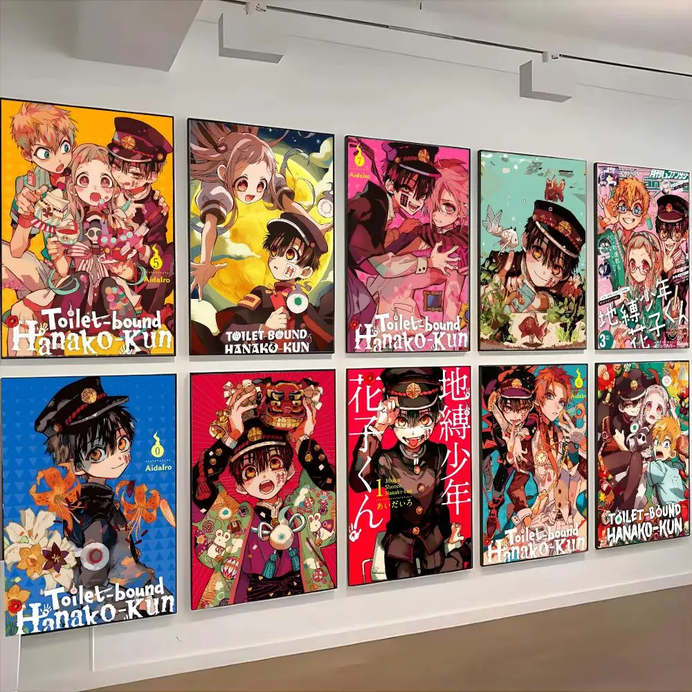 Toilet-Bound Hanako-kun Anime Fantasy Poster Self-adhesive Advanced Aesthetic Printing Paper Wall Art for Living Room Home Decor