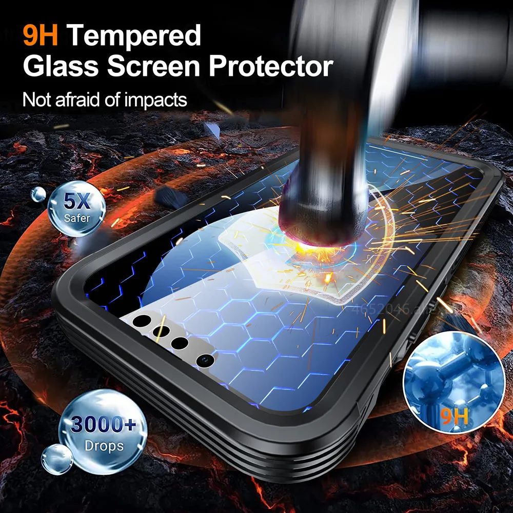 Double Layer Protection For iPhone 17 16e 16 Pro Max 15 Pro 16 Plus Case Wireless Charging 360 Glass Shockproof Magsafe Cover