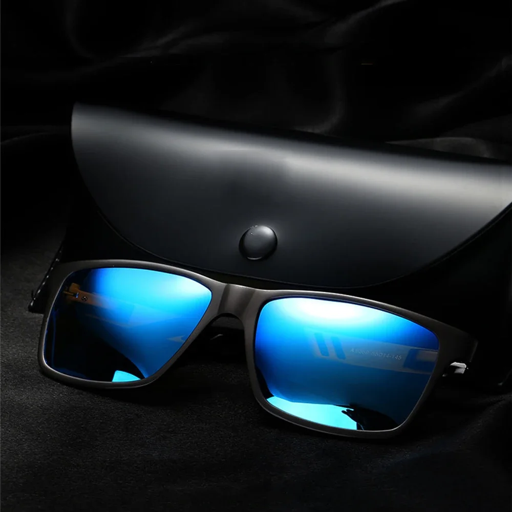 High-end Rectangule Sun Glasses Men WomenPolarized Mirror Sunglasses Custom Made Myopia Minus Prescription Lens -1 to -6