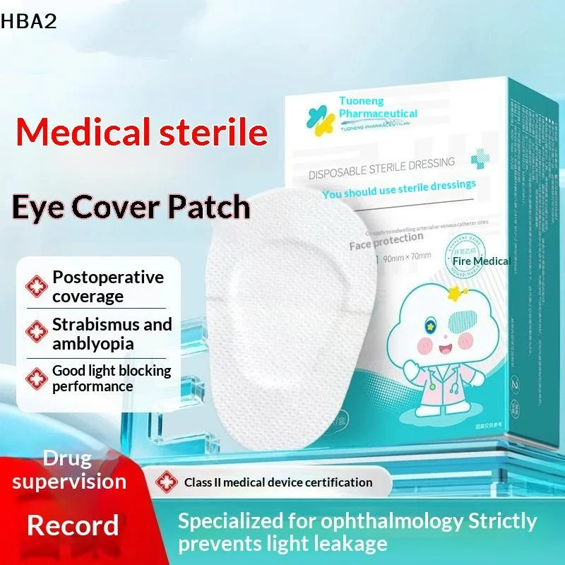 Sterile Non Woven Eye Patches Adhesive Bandages for Pediatric and Adult Use  Eye Dressing 1/20pcs